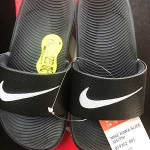Nike Slides, size 12c, New in box, black